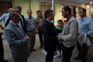 Şehit ailesine taziye ziyareti