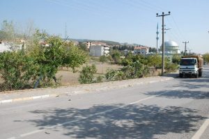 Freni patlayan kamyon 50 metre s&uuml;r&uuml;klendi