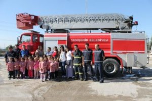 Miniklerin itfaiye ziyareti
