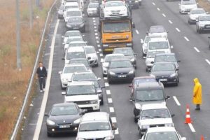 Bolu'da 10 kilometrelik trafik
