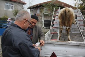 Kurbanı merdivenle taşıdılar!