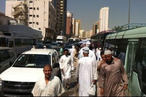 Mekke'de hac yoğunluğu