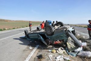 Yozgat'ta trafik kazası: 5 yaralı