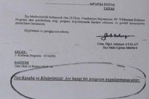 CHP'den Denizli'de 29 Ekim yasağının belgesi