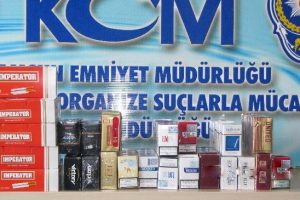 G&uuml;mr&uuml;k ka&ccedil;ağı sigara ve makaron ele ge&ccedil;ti