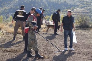 &Uuml;&ccedil; g&uuml;nde 70 adet el bombası bulundu