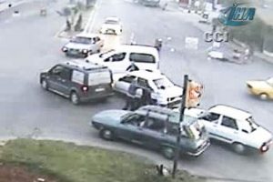 Trafik magandaları birbirine girdi