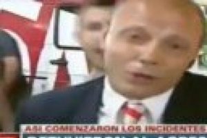Canlı yayında muhabire şok saldırı!