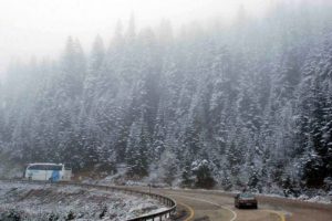 Ilgaz Dağı beyaza b&uuml;r&uuml;nd&uuml;