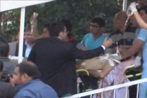 Yaralılara hastaneye b&ouml;yle getirildi