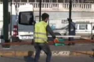 Taksim'deki otob&uuml;s durakları kaldırıldı