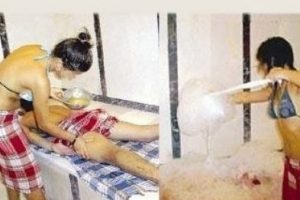 &Uuml;niversiteli kızların '&ccedil;ıplak masaj' zaferi!