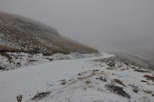 Nemrut'a yılın ilk karı yağdı