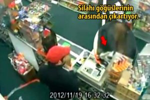 Marketi g&ouml;ğ&uuml;sleri ile soydu