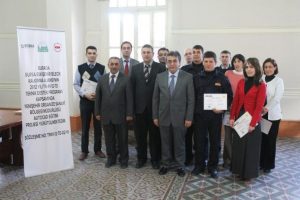 Belediye ve YOSAB personeli sertifikalarını aldı
