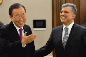 Abdullah G&uuml;l Ban Kı-Moon'u kabul etti