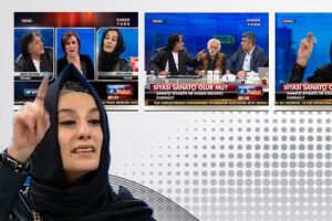 Esra El&ouml;n&uuml;'yle Bedri Baykam'ın kavgası ekranları sarstı