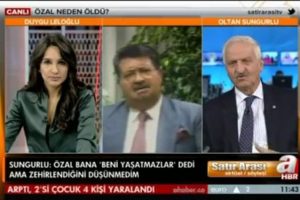 &Ouml;zal'ın bakanları canlı yayında kapıştı