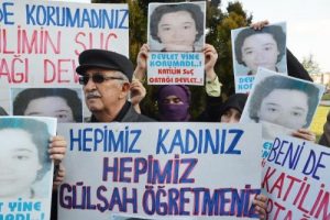 G&uuml;lşah &ouml;ğretmenin katil zanlısı i&ccedil;in idam istediler