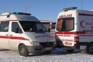 Deprem tatbikatında kaza