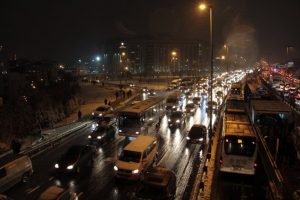 İstanbul Avrupa Yakası'nda trafik kilitlendi