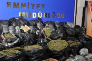 520 kilo esrarı naftaline sarmış
