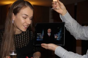 Uludağ'da Ruslar yılbaşına Putin ile girdi!