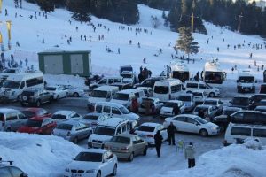 Uludağ'da otopark &ccedil;ilesi
