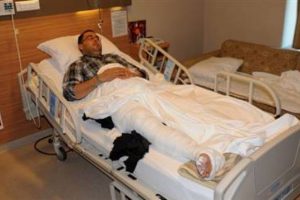 Yaralanan Reuters muhabiri Kilis'e getirildi