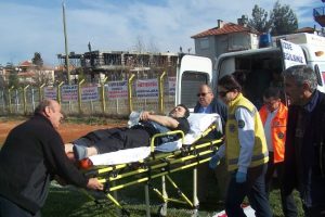 Kalp krizi ge&ccedil;iren hastaya hava ambulansı desteği