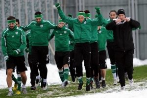Bursaspor karlar altında &ccedil;alıştı