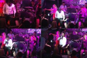 Coşunca sahnede davulu b&ouml;yle par&ccedil;aladı -&Ouml;ZEL HABER