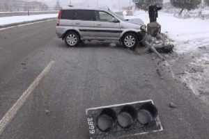 Kar yağışı kazaları beraberinde getirdi