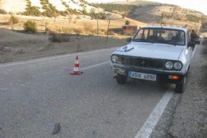 Minik Ufuk eve d&ouml;nerken can verdi