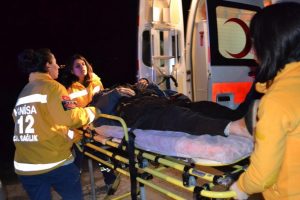 Hastane yolunda kaza
