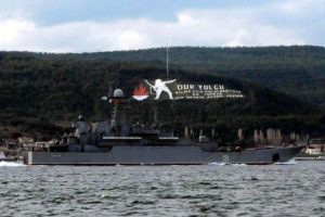 Rus savaş gemisi Akdeniz'de