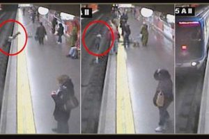 Metroda dehşet anları!