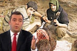 PKK'lıların mağaradaki yaşamları g&ouml;r&uuml;nt&uuml;lendi