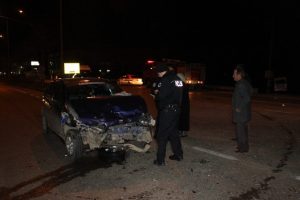 Aşırı hızla gelen kaza