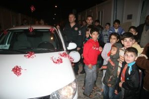 Kilis'te konteyner kentte d&uuml;ğ&uuml;n