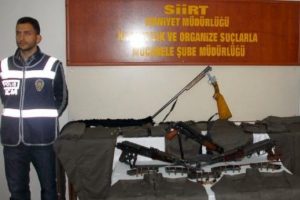 Siirt'e 3 kalaşnikof t&uuml;fek ele ge&ccedil;irildi