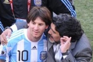 Maradona'dan Messi'ye destek