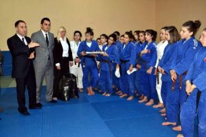 Judo Milli Takımı'na Şahin'den moral ziyareti