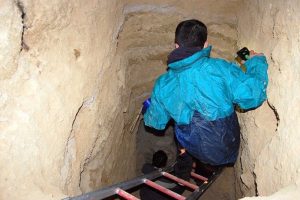 &Ouml;nden tavşan ardından defineciler girmiş