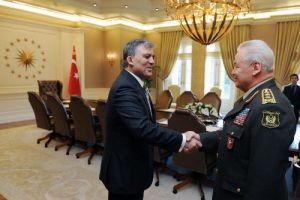 Azerbaycan Savunma Bakanı Abiyev &Ccedil;ankaya K&ouml;şk&uuml;'nde