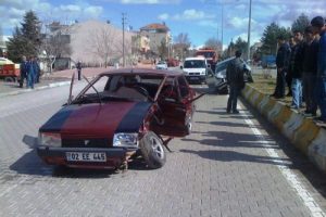 Aşırı hız kazaya neden oldu
