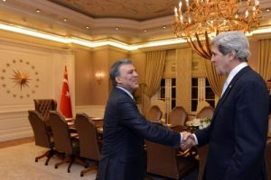 Cumhurbaşkanı G&uuml;l ABD Dışişleri Bakanı John Kerry'i kabul etti