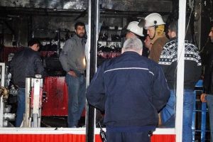 Kablo hırsızları yangına sebep oldu