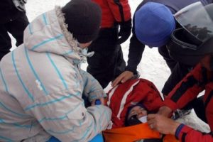 Snowboard Şampiyonası'nda korkutan kaza