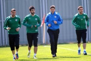 Bursaspor'da haftanın ilk antrenmanı